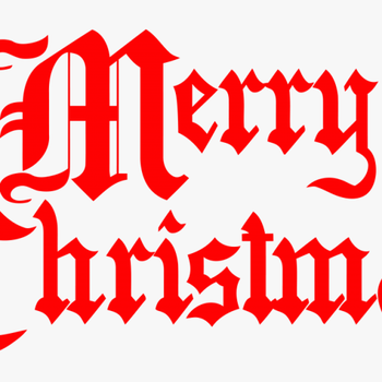 Christmas Merry Christmas Italic Text Clipart Png - Merry Christmas The Word, transparent png download