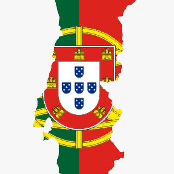 Flag Map Of Portugal Drapeau Bandiera Bandeira Flagga - Portugal Flag Map Png, transparent png download