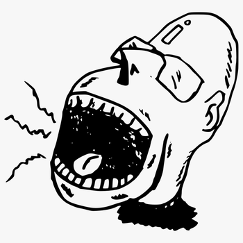 Screaming Face Png - Screaming Person Clipart, transparent png download