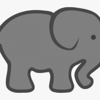 Gray Clipart Baby Elephant - Grey Elephant Clip Art, transparent png download