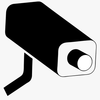 Camera Warning Symbol Remastered - Surveillance Camera Clipart, transparent png download