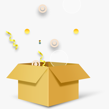 Hand Painted Cartoon Yellow Gift Box Decoration Vector - Illustration, transparent png download