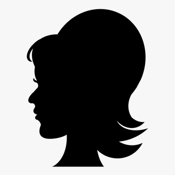 Girl Head Silhouette Transparent, transparent png download