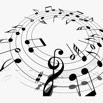 Free Free Music Notes Clipart Download Free Clip Art - Powerpoint Background For Music, transparent png download