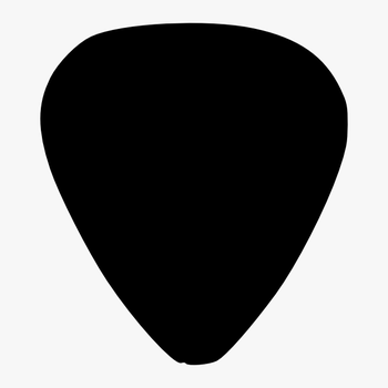 Silhouette Clipart Guitar - Plectrum Png, transparent png download