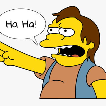 #simpsonsfamily #haha #nelson - Simpsons Ha Ha Png, transparent png download