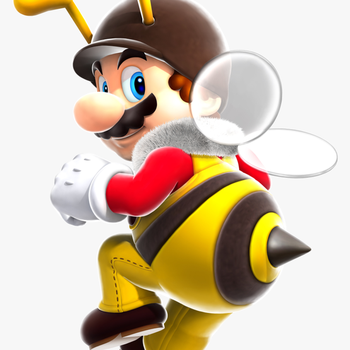 Full Bee Mario Smg - Super Mario Galaxy Bee Suit, transparent png download