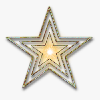 Star Stars Pinterest Glitter - Silver Star Transparent, transparent png download