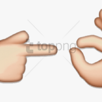 Boi Hand Emoji Png -download Images Background Toppng - Emoji Finger, transparent png download