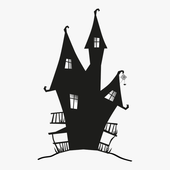 Fence Clipart Haunted House - Tim Burton Haunted House, transparent png download