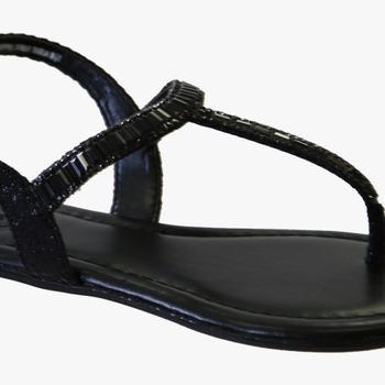 Flat Sandal Free Png Image - Thong Sandals Black, transparent png download