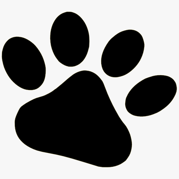 Bear Paw Stencil Free Download Clip Art On - Dog Paw Clipart, transparent png download
