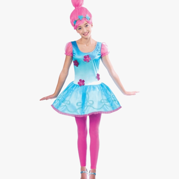 Child Girls Trolls Poppy Age Costume Png Poppy Troll - World Book Day Costumes Teenage, transparent png download