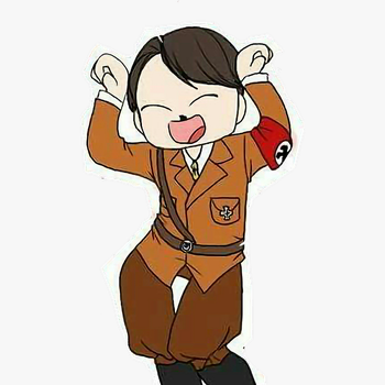 Transparent Hitler Clipart - Hitler Cute Anime Girl, transparent png download