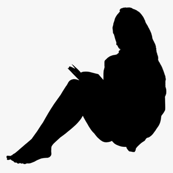 People Silhouette Sitting Png, transparent png download