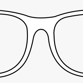 Sunglasses Vector Nerd Glass - Glasses Clipart Black And White, transparent png download