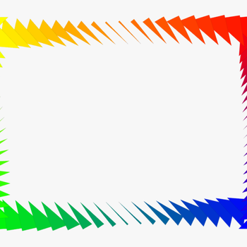Border Rainbow - Border Colorful Design Png, transparent png download