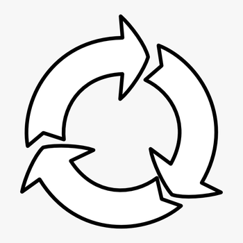 Reuse Cliparts - Reduce Reuse Recycle Circle, transparent png download