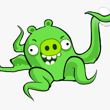 Image Px Octopig Png Wiki Fandom Powered - Angry Birds Alien Pig, transparent png download