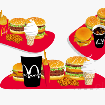 Mcdonalds Hamburger Restaurant Food Transparent Image - Mcdonalds Food Clip Art, transparent png download