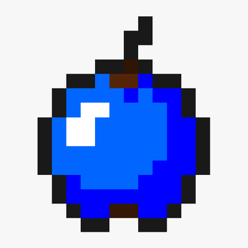 Blue Apple Minecraft Png, transparent png download
