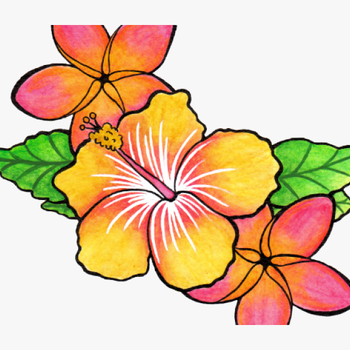 Flower Tattoo Png Transparent Images - Tropical Flower Tattoos, transparent png download