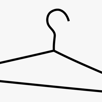 Clothes Hanger Clip Art - Drawing Of A Hanger, transparent png download