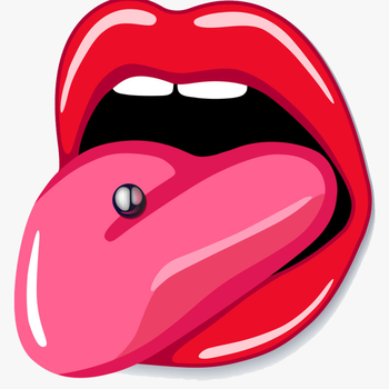 Tongue Png - Tongue Piercing Clipart, transparent png download