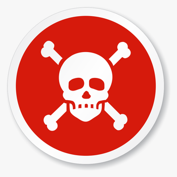Caution Clipart Toxic Sign - Red Poison Sign, transparent png download